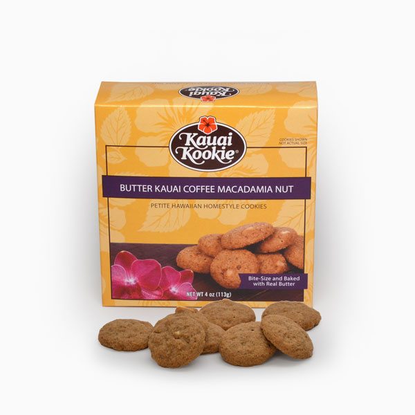 Butter Kauai Coffee Macadamia Nut 4 oz Kauai Kookie
